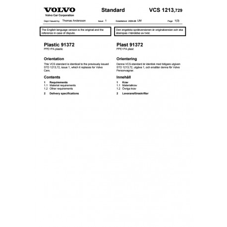 VOLVO STD 1213,729 0