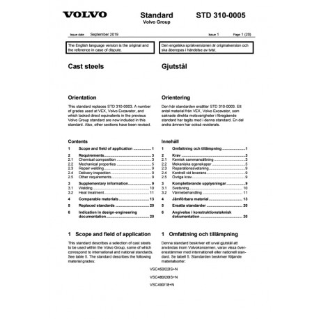 VOLVO STD 310-0005 0