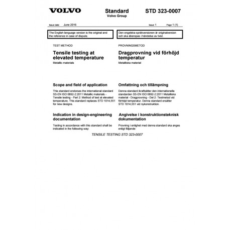 VOLVO STD 323-0007 0