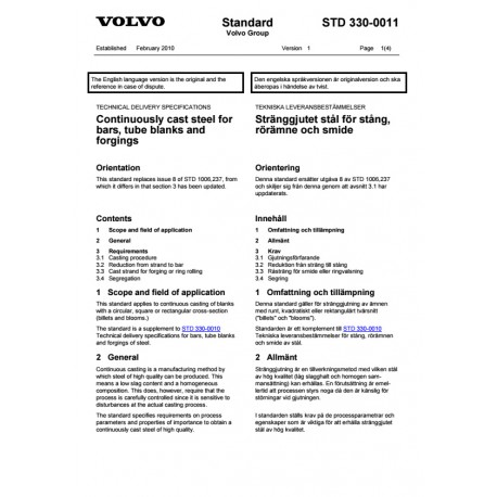 VOLVO STD 330-0011 0