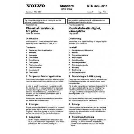 VOLVO STD 423-0011 0