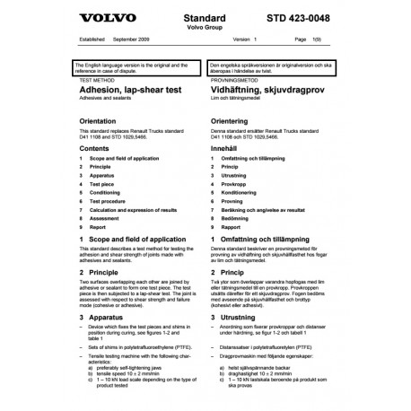 VOLVO STD 423-0048 0