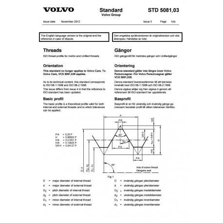 VOLVO STD 5081,03 0