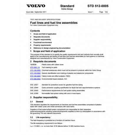 VOLVO STD 512-0005 0