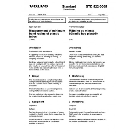 VOLVO STD 522-0005 0