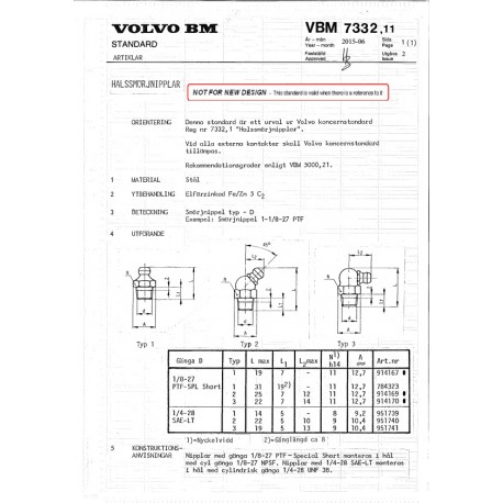 VOLVO STD 7332,11 0