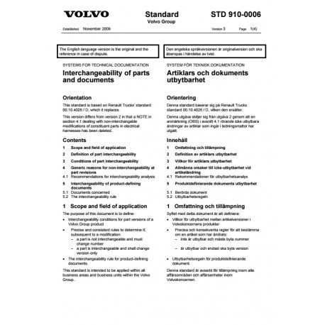 VOLVO STD 910-0006 0